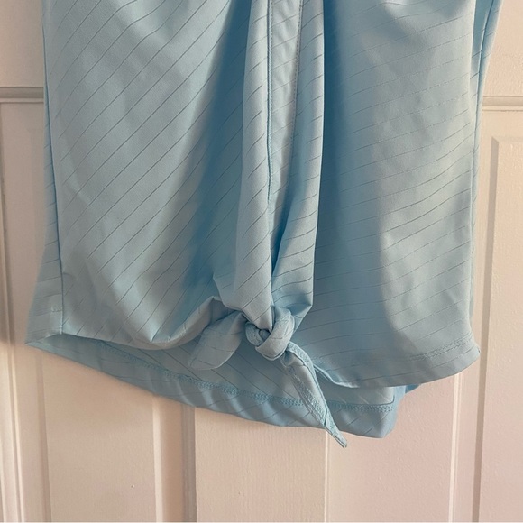 Pebble Beach Sky Blue Sleeveless Top - Picture 3 of 5